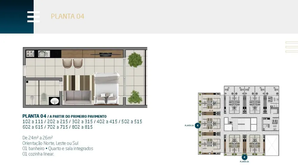 Apartamento, 1 quarto, 25 m² - Foto 12
