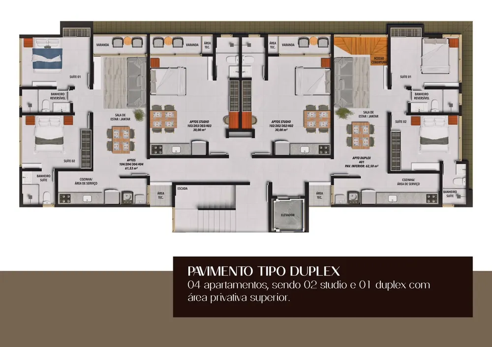 Apartamento, 2 quartos, 61 m² - Foto 6