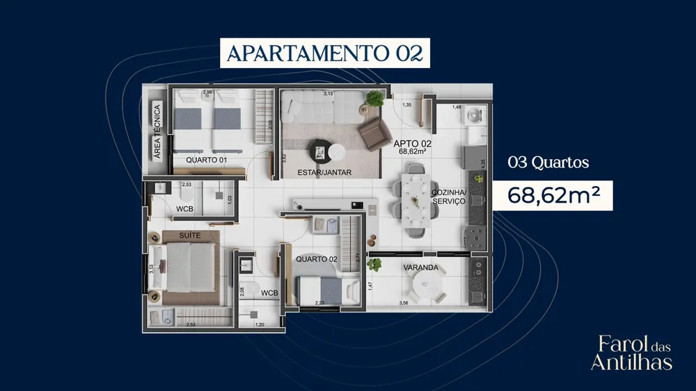 Apartamento, 3 quartos, 68 m² - Foto 14