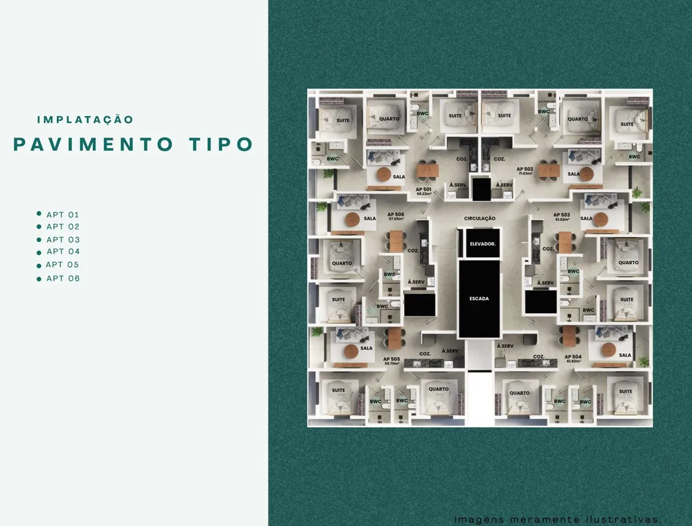 Apartamento, 2 quartos, 61 m² - Foto 8
