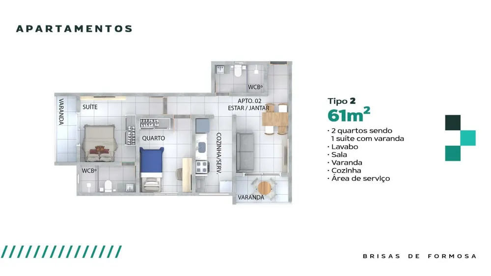 Apartamento, 2 quartos, 68 m² - Foto 12