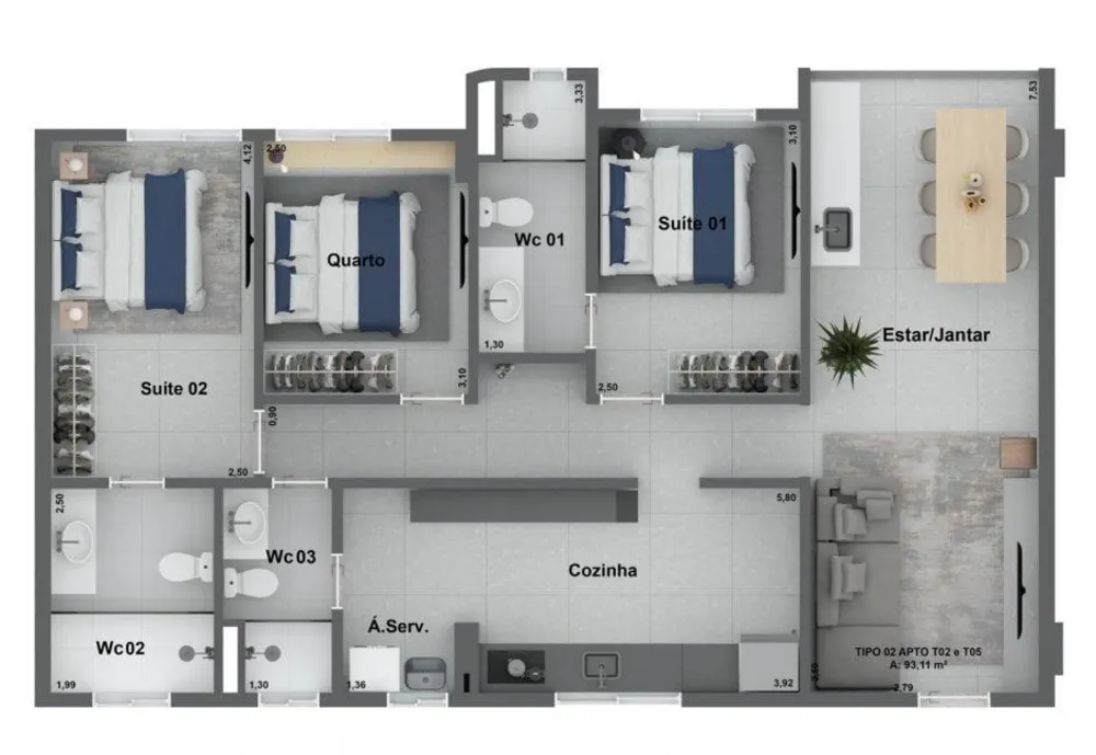Apartamento, 3 quartos, 120 m² - Foto 16