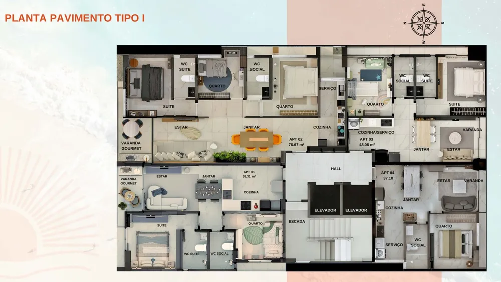 Apartamento, 2 quartos, 55 m² - Foto 9