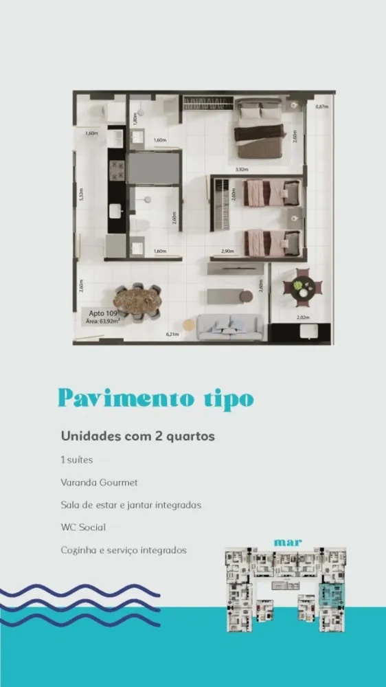 Apartamento, 2 quartos, 64 m² - Foto 14