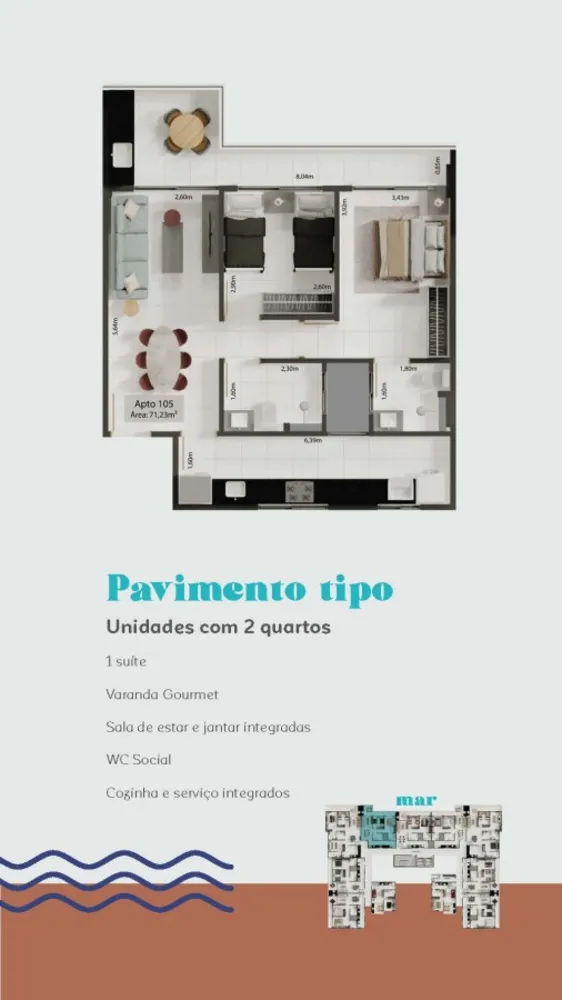 Apartamento, 2 quartos, 64 m² - Foto 13