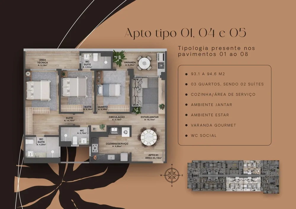 Apartamento, 1 quarto, 55 m² - Foto 8