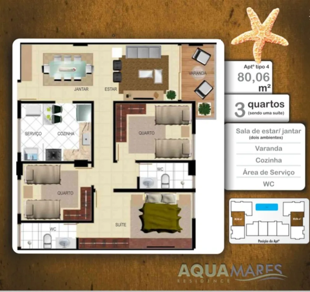 Apartamento, 3 quartos, 80 m² - Foto 4