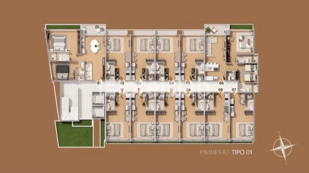 Flat/Apart Hotel, 2 quartos, 40 m² - Foto 7