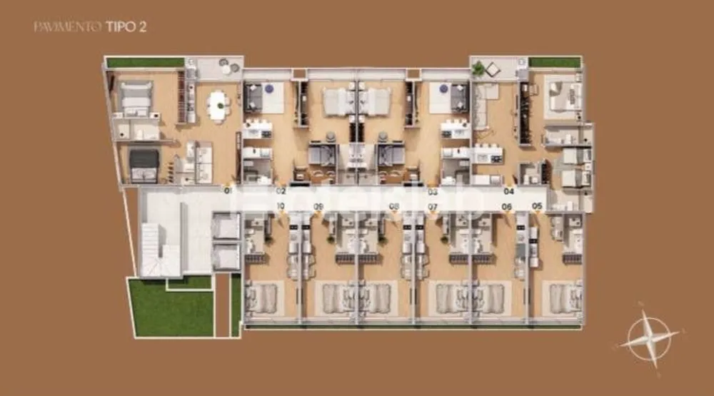 Flat/Apart Hotel, 2 quartos, 40 m² - Foto 8