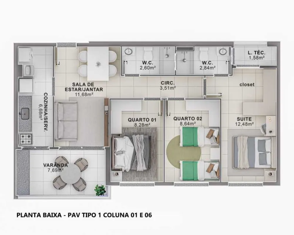 Apartamento, 3 quartos, 75 m² - Foto 12