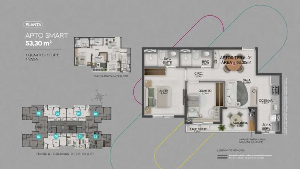 Apartamento, 2 quartos, 53 m² - Foto 20