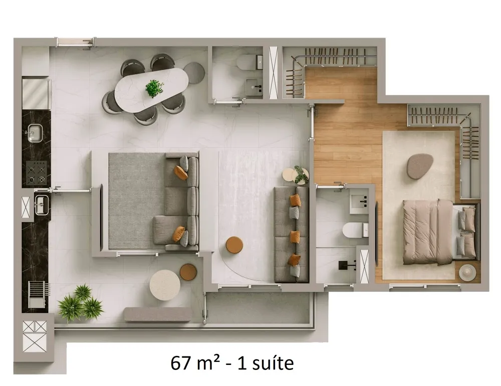 Apartamento, 2 quartos, 67 m² - Foto 10