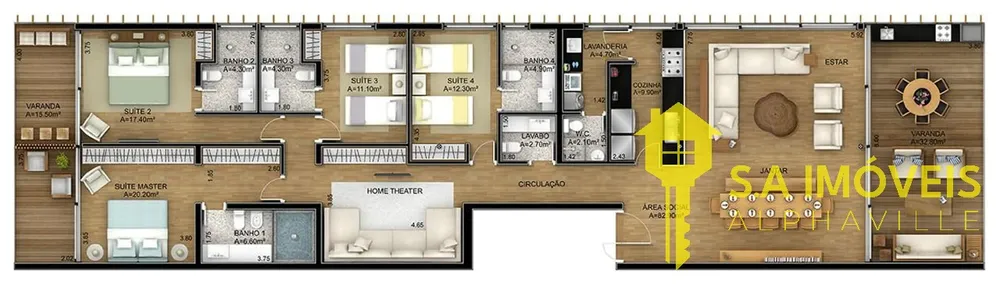 Apartamento, 4 quartos, 250 m² - Foto 32