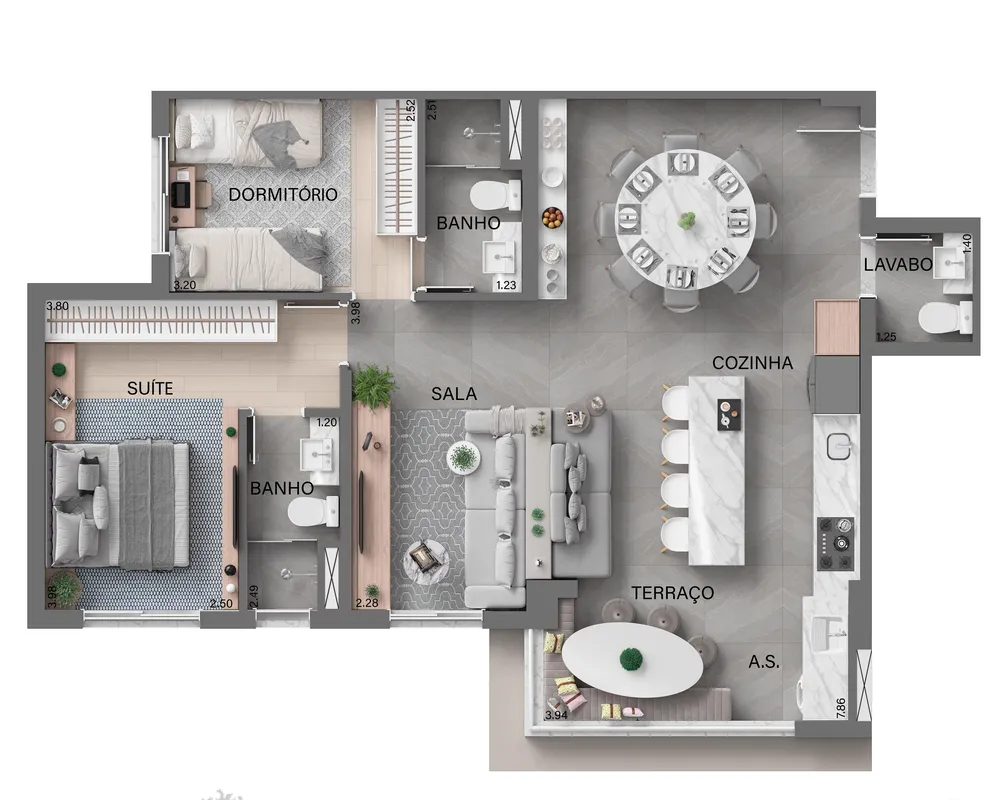 Apartamento, 2 quartos, 57 m² - Foto 11