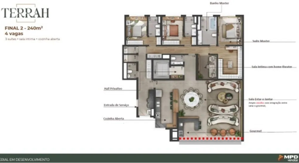 Apartamento, 3 quartos, 240 m² - Foto 5