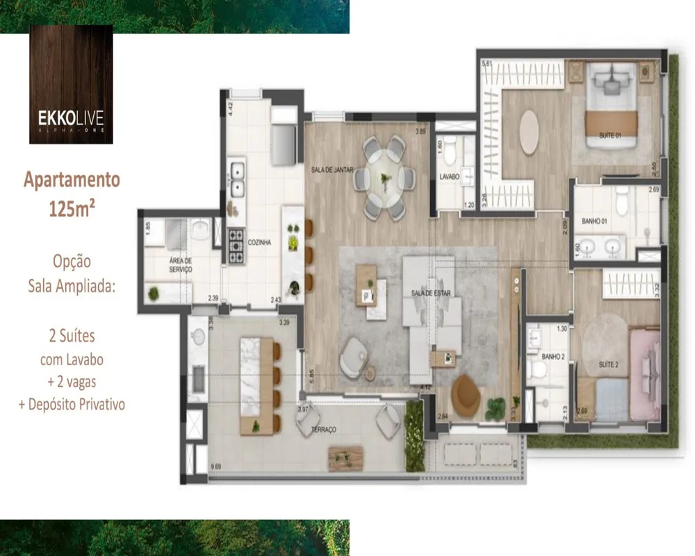 Apartamento, 3 quartos, 128 m² - Foto 4