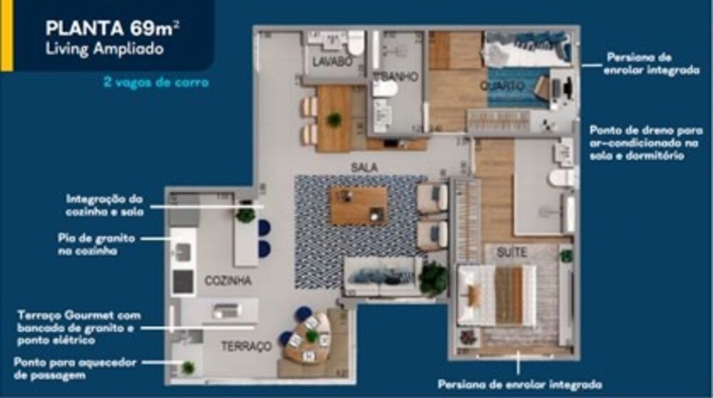 Apartamento, 2 quartos, 69 m² - Foto 29