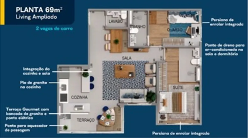 Apartamento, 2 quartos, 69 m² - Foto 38