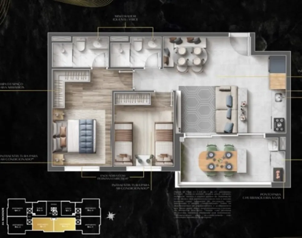 Apartamento, 2 quartos, 65 m² - Foto 17