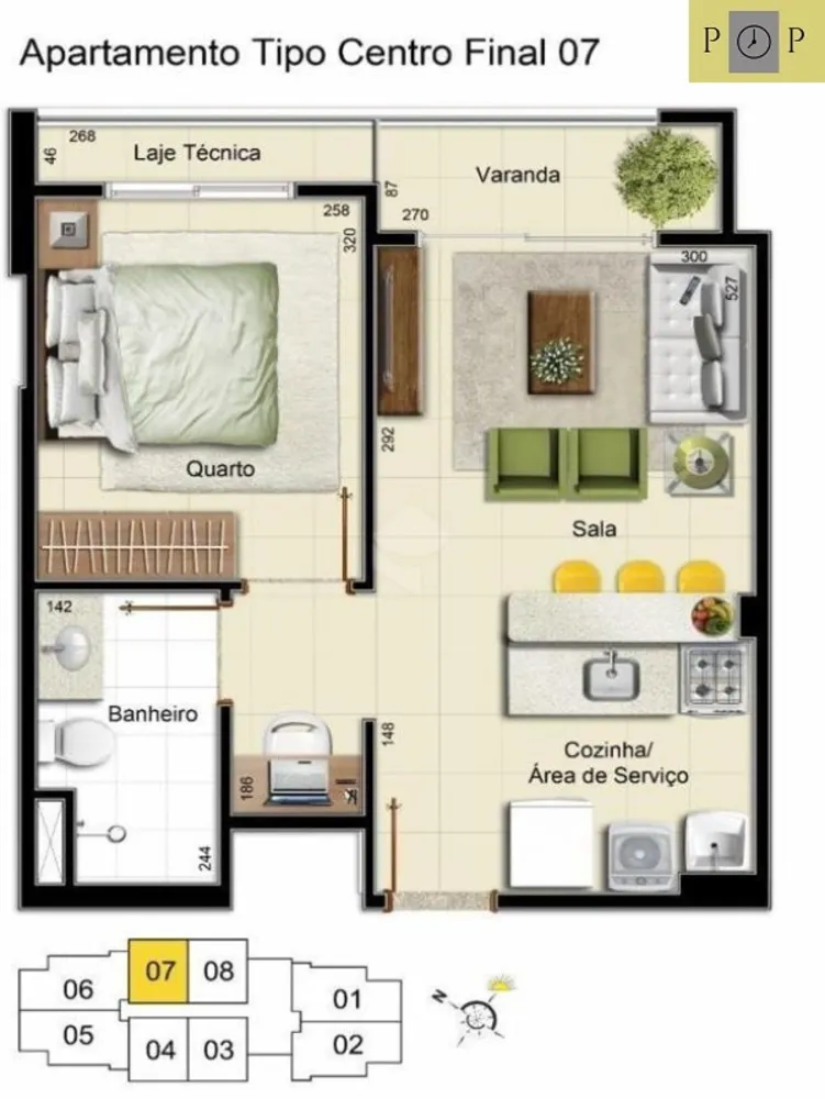 Apartamento, 1 quarto, 39 m² - Foto 3