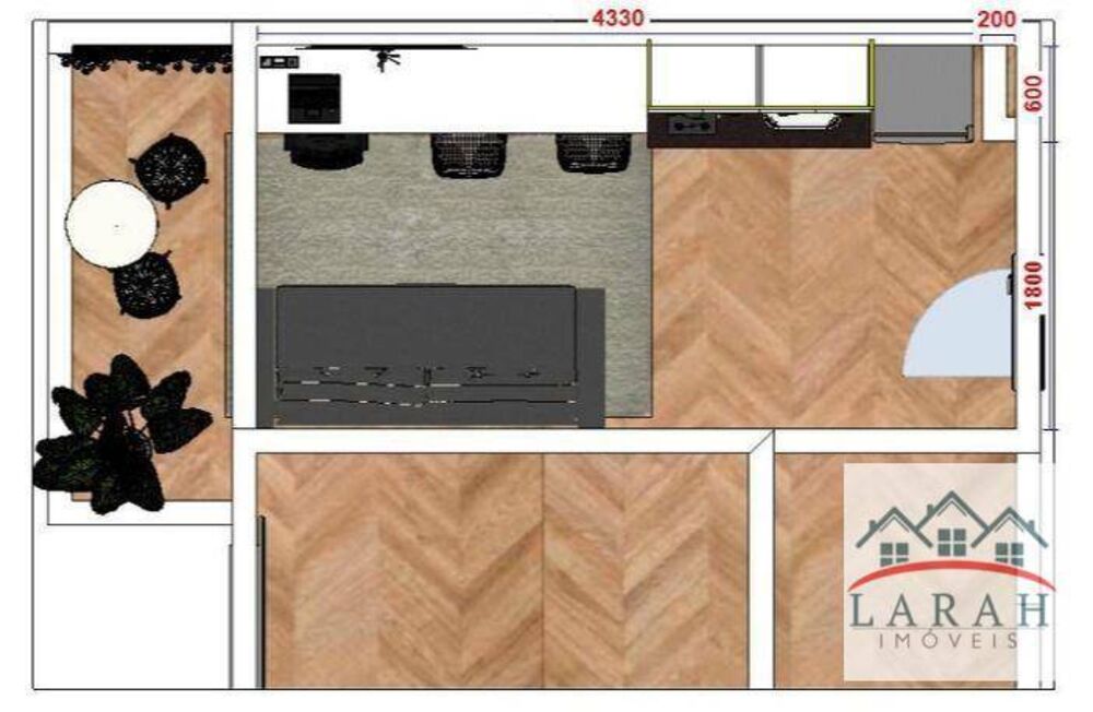 Kitnet-Studio, 29 m² - Foto 1