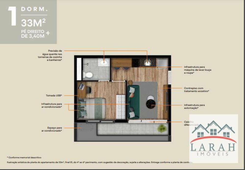 Kitnet-Studio, 23 m² - Foto 5