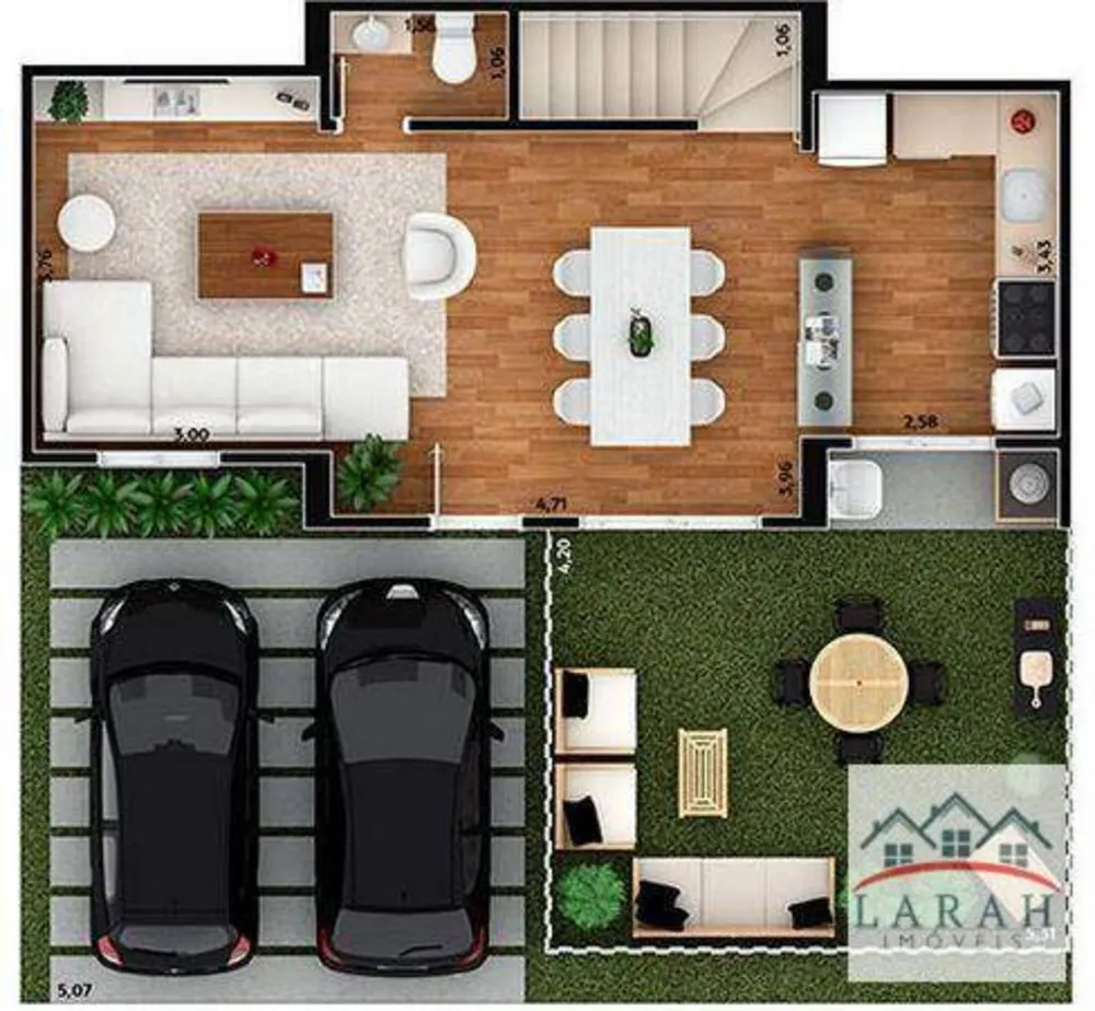 Sobrado, 3 quartos, 97 m² - Foto 3