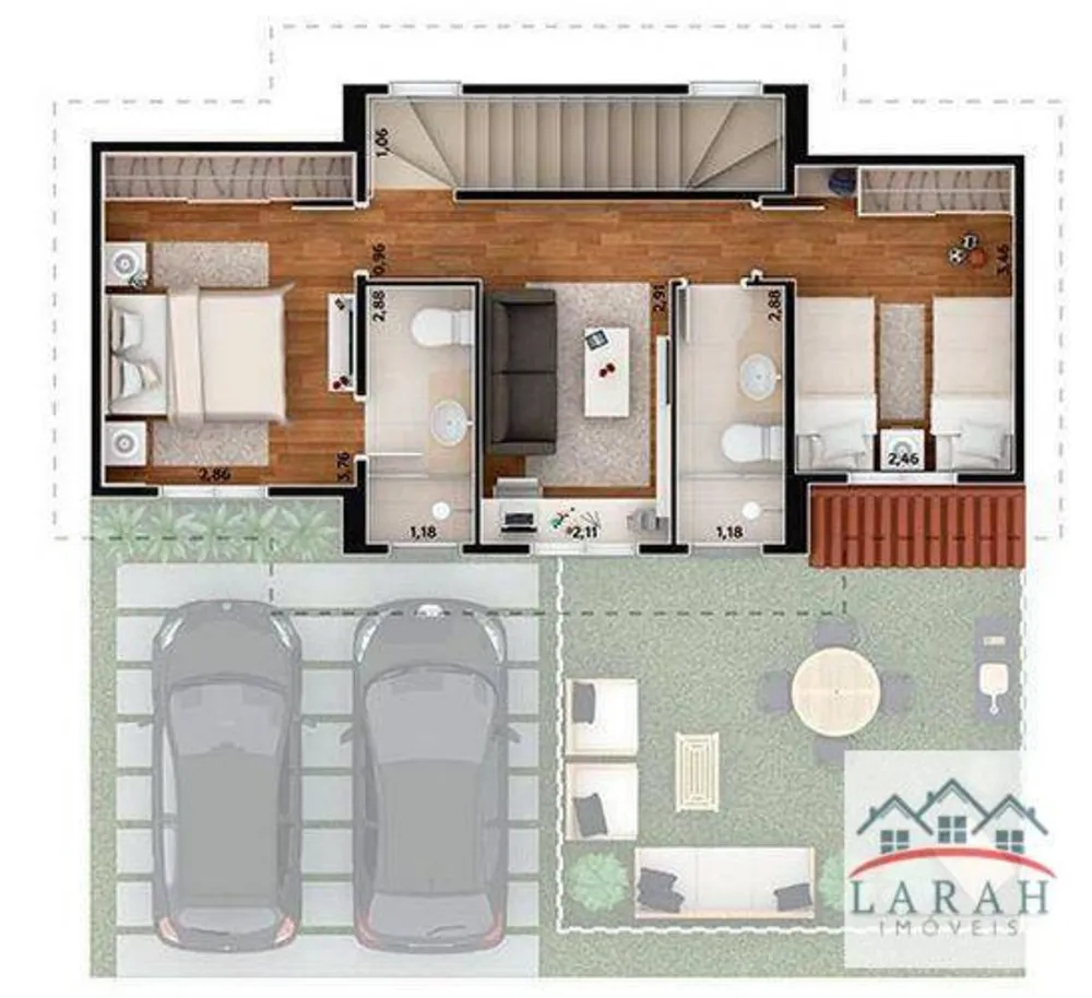 Sobrado, 3 quartos, 97 m² - Foto 5
