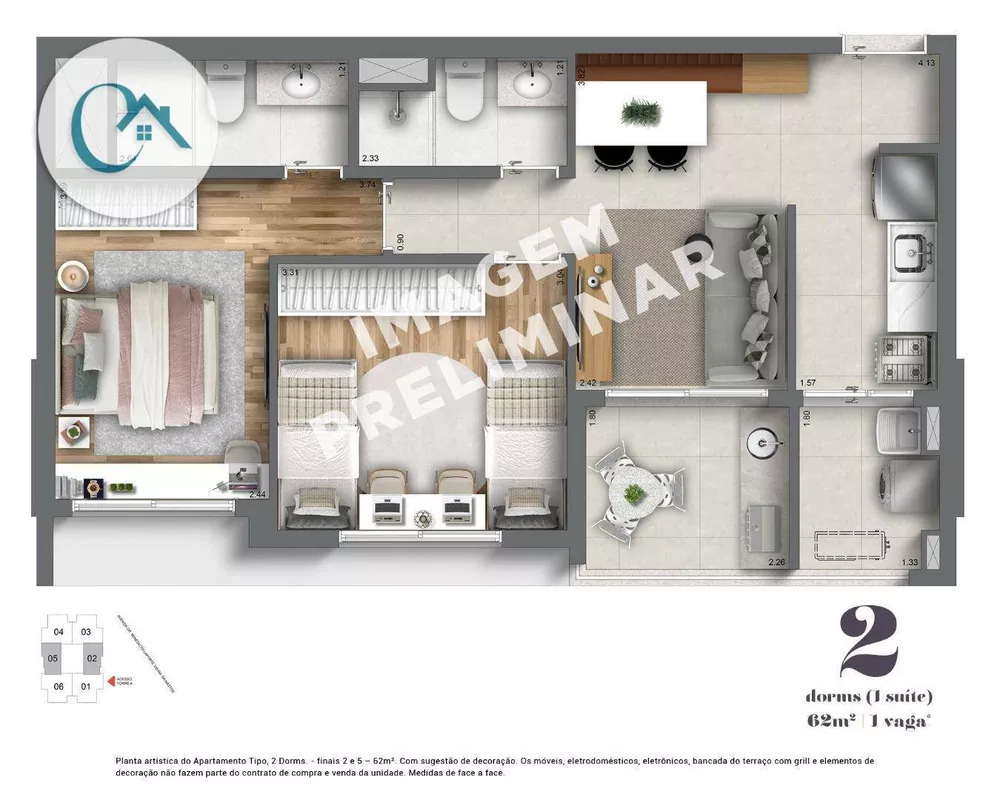Apartamento, 3 quartos, 104 m² - Foto 27
