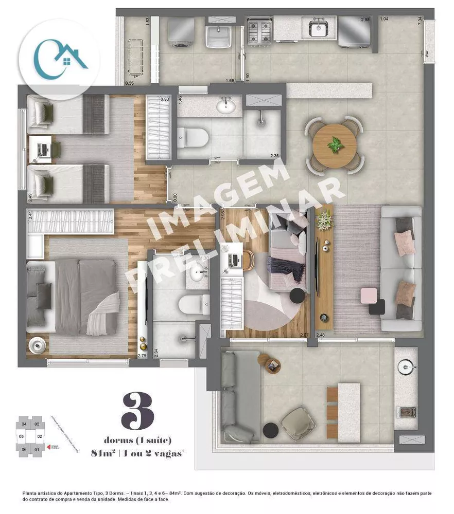 Apartamento, 3 quartos, 104 m² - Foto 28