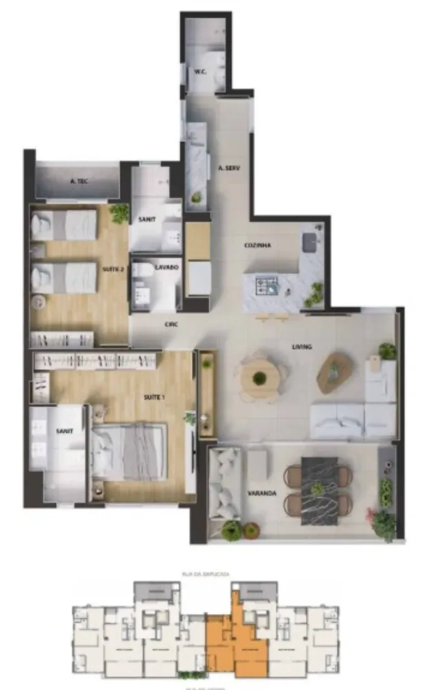 Apartamento, 2 quartos, 84 m² - Foto 7