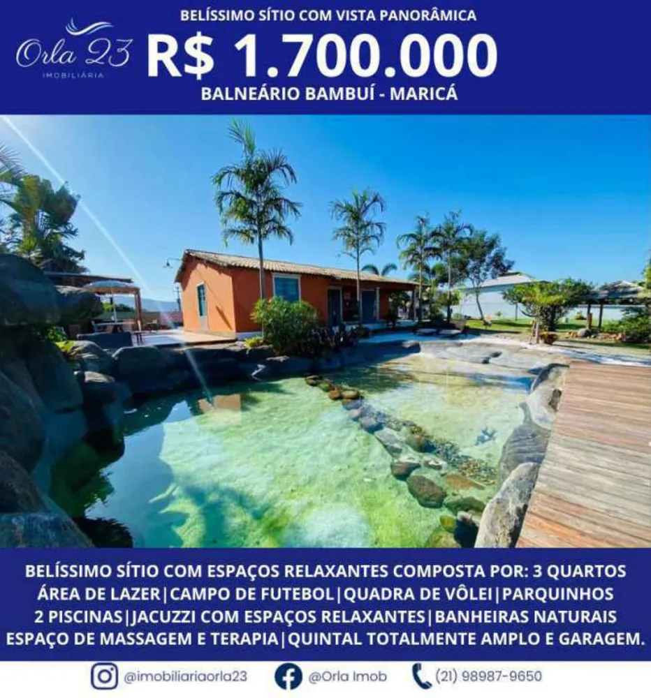 Chácara, 3 quartos, 4000 m² - Foto 1