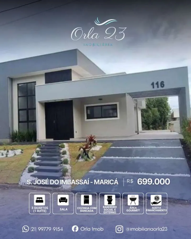 Casa, 3 quartos - Foto 1