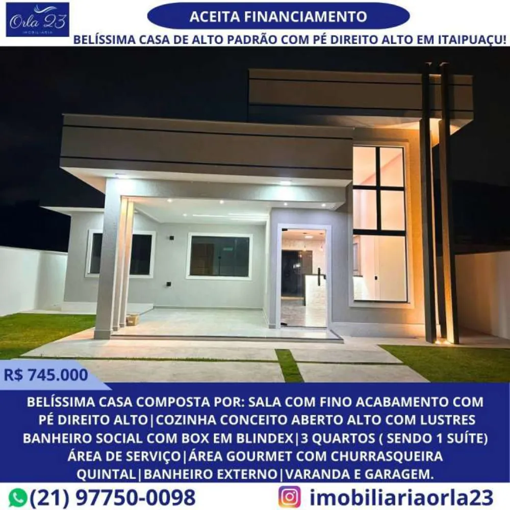 Casa, 3 quartos - Foto 1