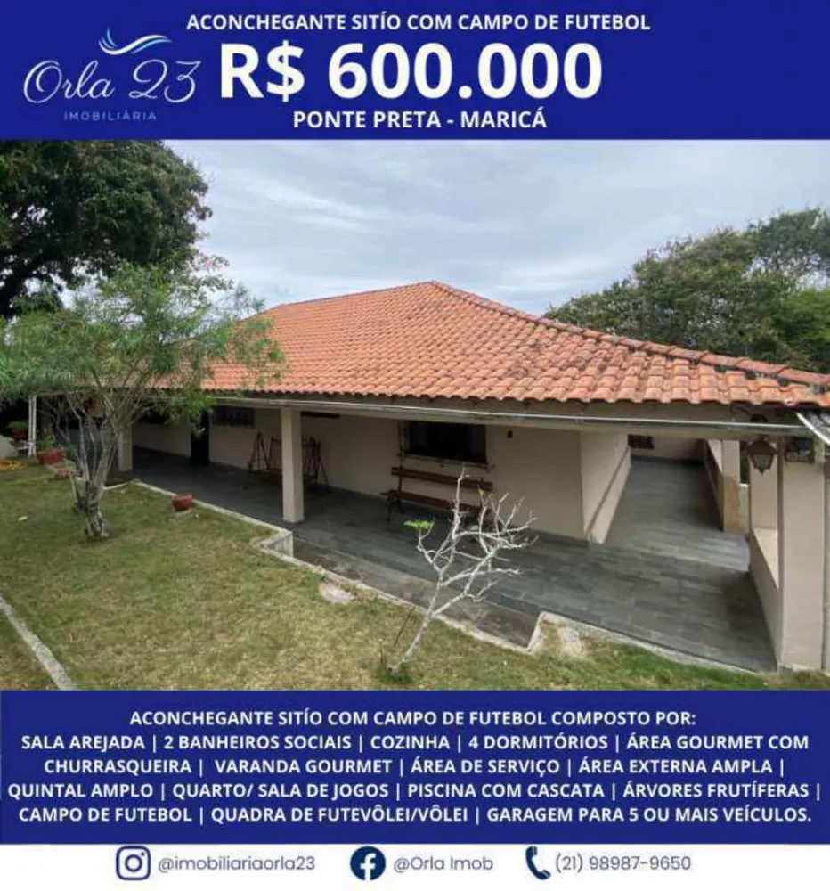 Sítio, 4 quartos - Foto 1