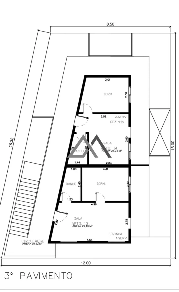 Apartamento à venda com 1 quarto, 30m² - Foto 3