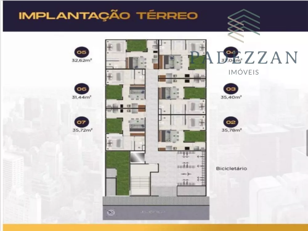 Apartamento à venda com 1 quarto, 32m² - Foto 2