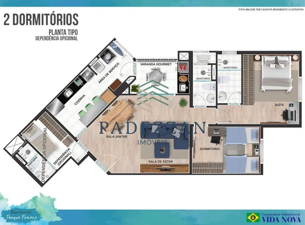 Apartamento, 2 quartos, 81 m² - Foto 2