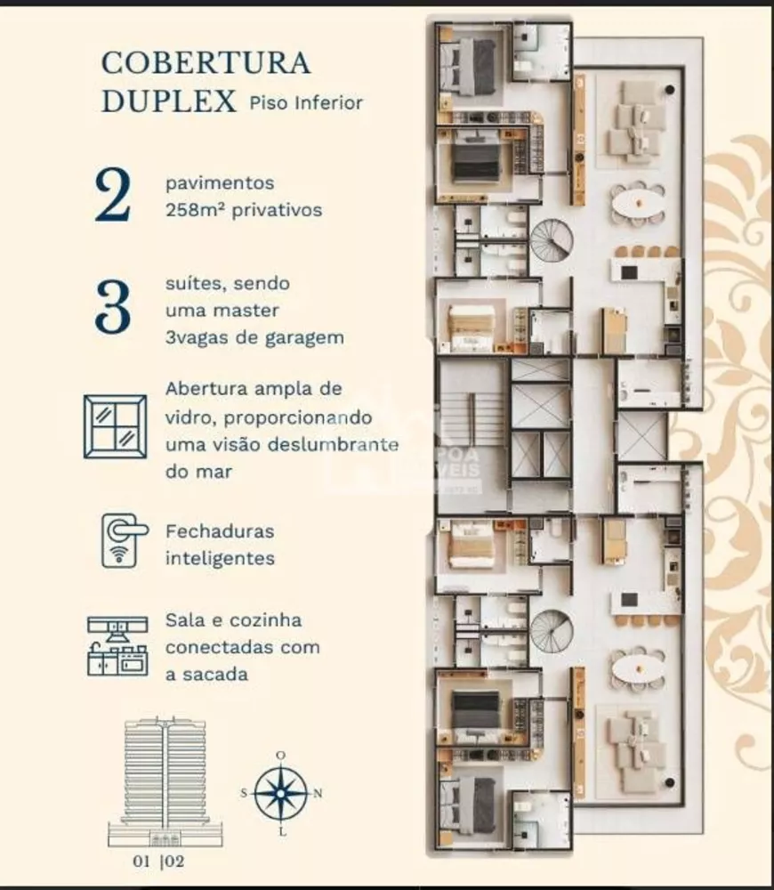 Cobertura, 3 quartos, 258 m² - Foto 4