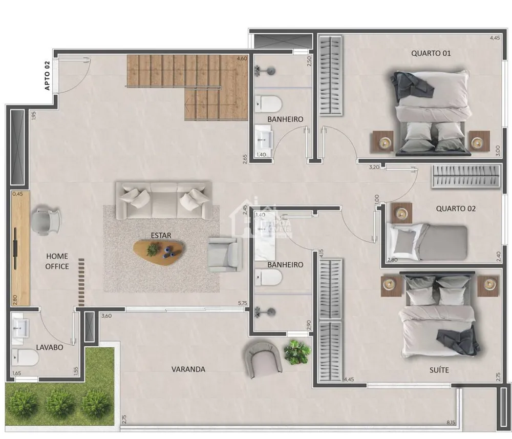 Apartamento, 2 quartos, 104 m² - Foto 12