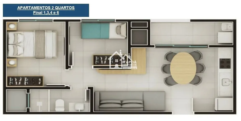 Apartamento, 2 quartos, 51 m² - Foto 15