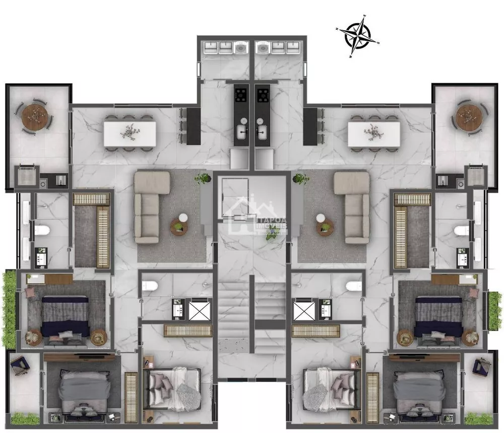 Cobertura, 3 quartos, 107 m² - Foto 4