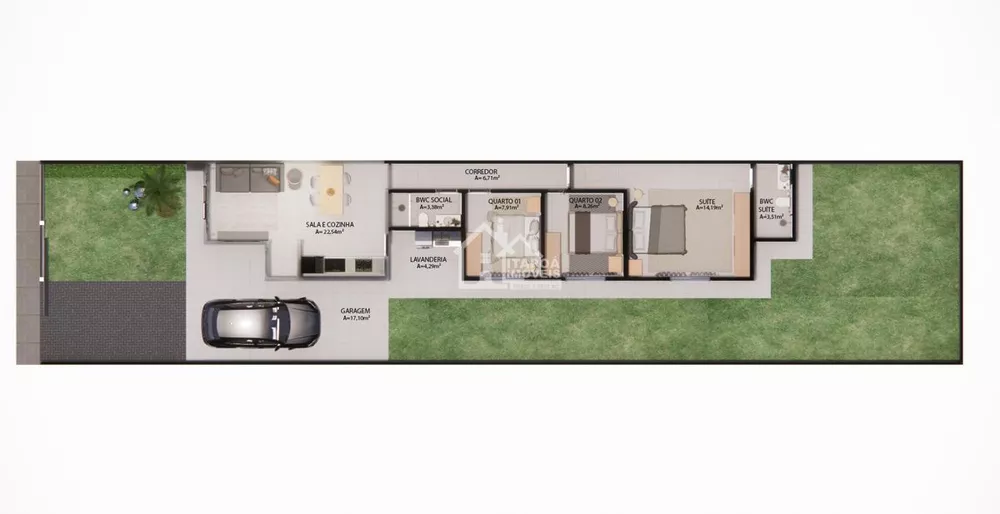 Casa, 3 quartos, 101 m² - Foto 3