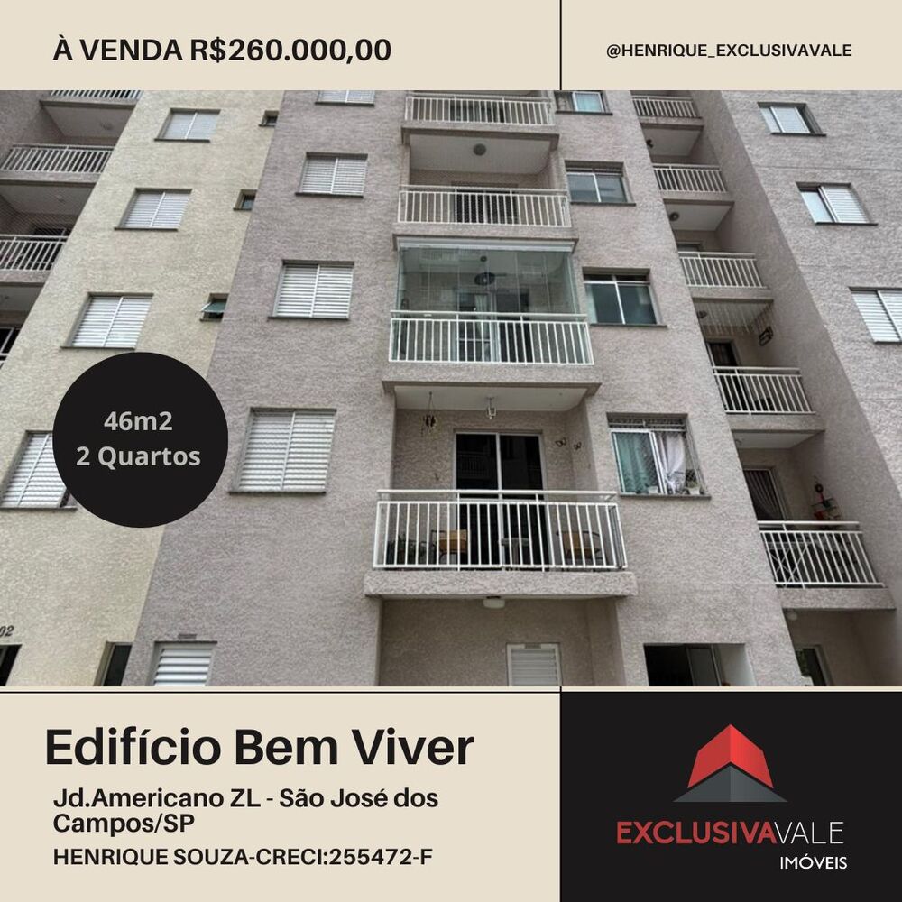 Apartamento à venda com 2 quartos, 46m² - Foto 1