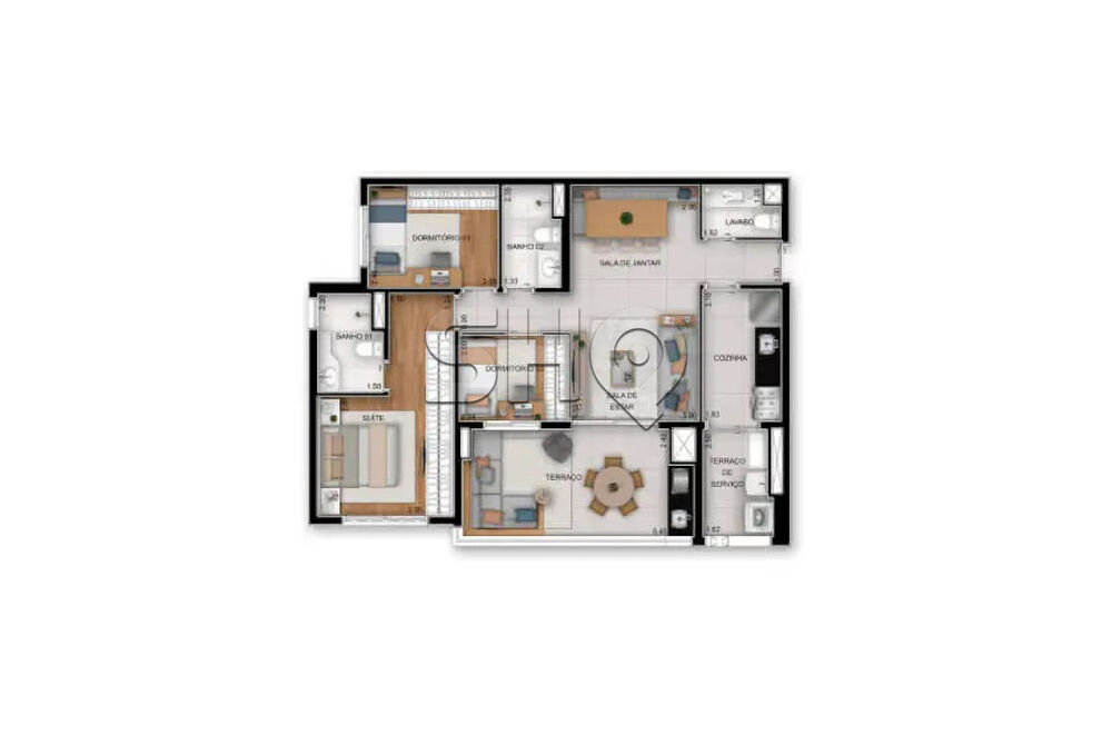 Apartamento, 2 quartos, 65 m² - Foto 15