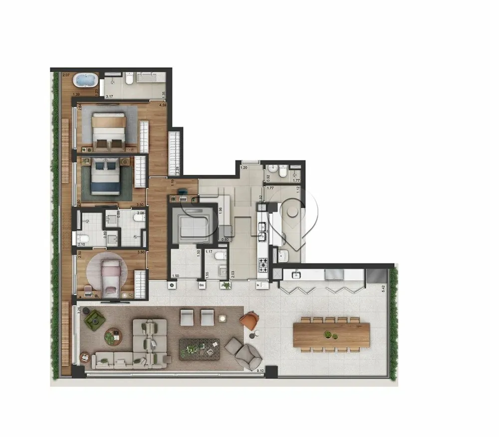 Apartamento, 3 quartos, 150 m² - Foto 4