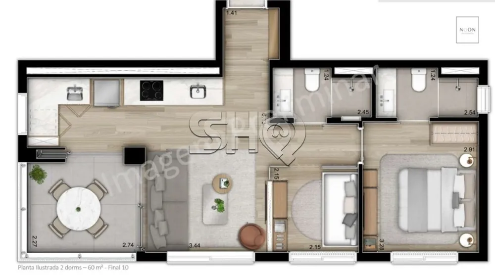 Apartamento, 1 quarto, 60 m² - Foto 4