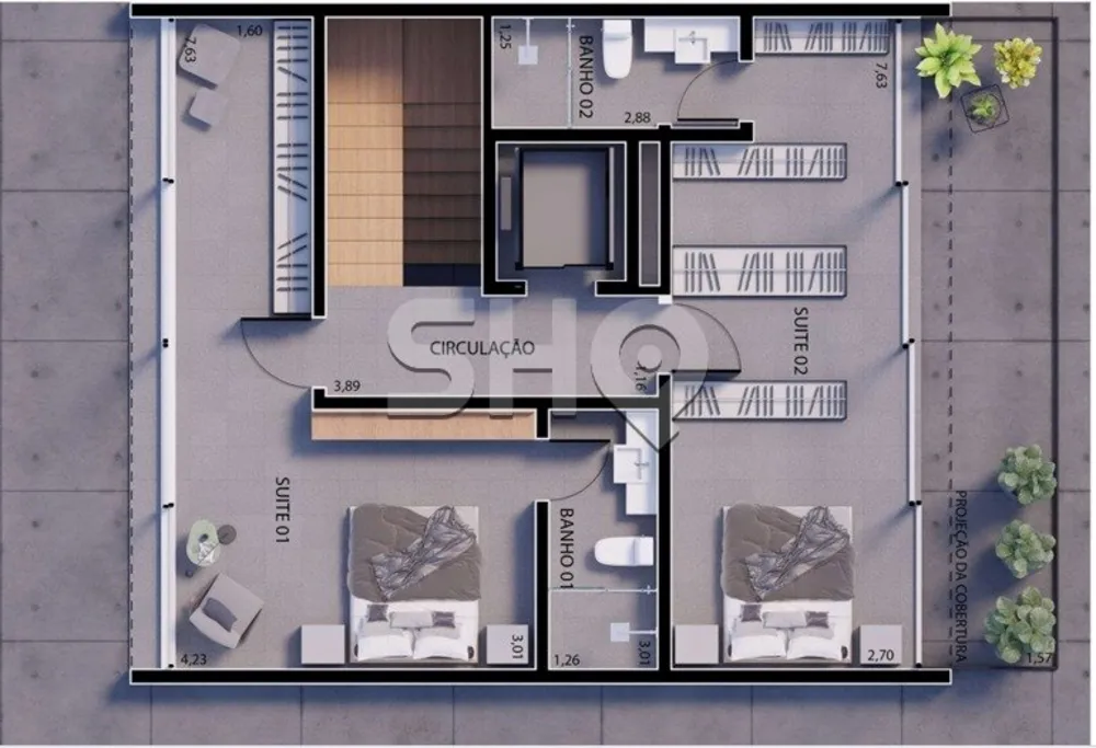 Casa de Condomínio, 4 quartos - Foto 4