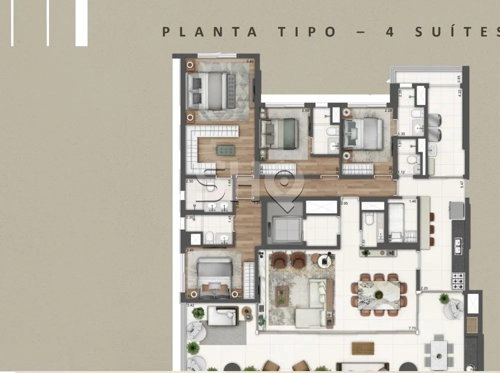 Apartamento, 4 quartos, 212 m² - Foto 7