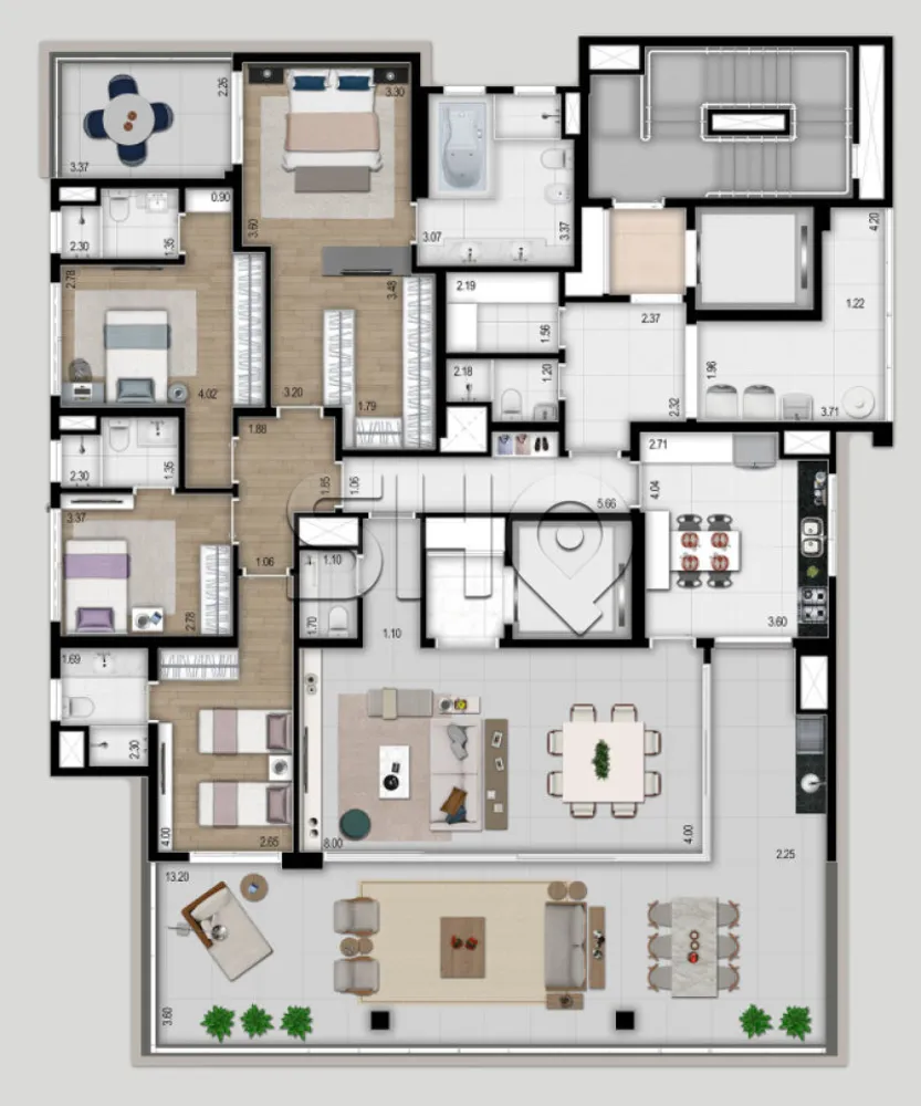 Apartamento, 4 quartos, 270 m² - Foto 6
